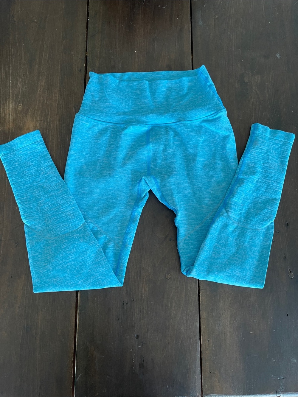 Alphalete Women’s High Waisted Blue Workout Leggings Medium